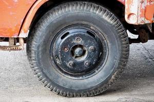 truck tire close up photo