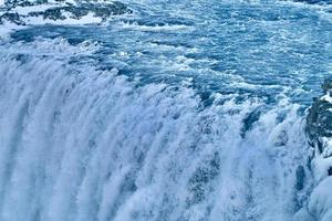 Waterfall close up photo