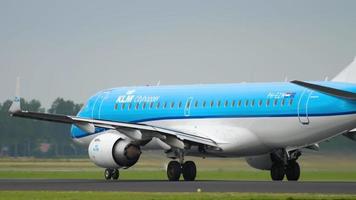 embraer 190 de klm decolagem video