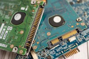 micro circuit main board computer electronic technology, hardware, mobile phone, upgrade, cleaning concept. photo