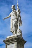 Statue of Liberty in front of Public Palace in San Marino photo