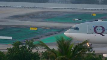 Qatar Airways on the airfield