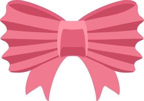 Bowknot ribbon cartoon style pink and purple color vector