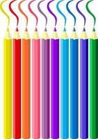 Art tools. Color pencils vector