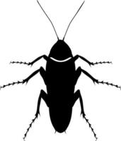 Cockroach graphic sign. Cockroach silhouette illustration vector