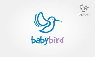 Baby Bird Vector Logo Template. Vector illustration for your design. This logo design for all creative business, education, consulting, excellent, simple and unique concept.