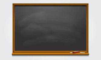 Black chalkboard background Vector Template. Background with a white chalk traces.