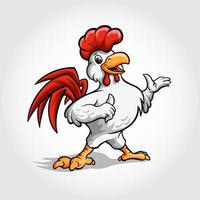 Rooster mascot character. High quality vector character mascot illustration.