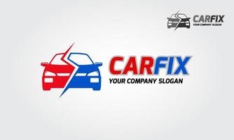 Car Fix Vector Template.  Logo of stylized car suitable for fixing car, insurance, and renting.