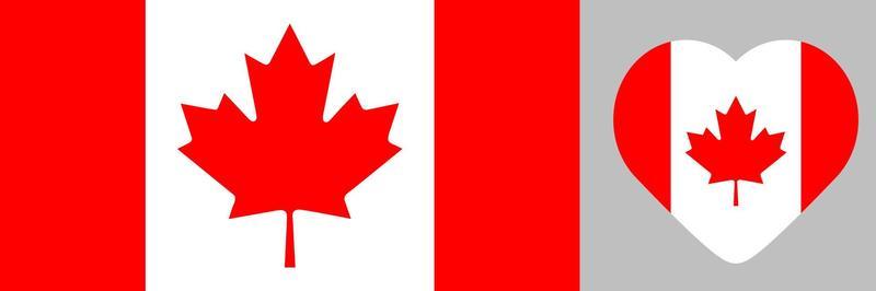 flag of Canada vector illustration set, High detailed vector flag of Canada illustration of canada national flag. canada national flag.