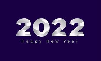 Happy New Year 2022 Background Template. vector