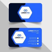 tarjeta de visita limpia simple y creativa moderna o plantilla de diseño de tarjeta de visita con formas únicas vector