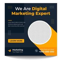 digital marketing post banner, digital marketing social media post banner. business marketing post banner. digital marketing banner. vector