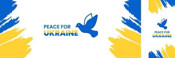 Pray for Ukraine, stop war, save Ukraine, Stand with Ukraine, Ukraine flag praying concept vector set background vector design illustration