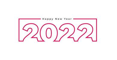 Happy New Year 2022 Background Template. vector