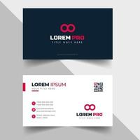 modern creative simple clean business card or visiting card design template with unique shapes vector