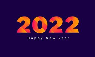 Happy New Year 2022 Background Template. vector