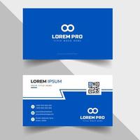 modern creative simple clean business card or visiting card design template with unique shapes vector