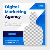 digital marketing post banner, digital marketing social media post banner. business marketing post banner. digital marketing banner. vector