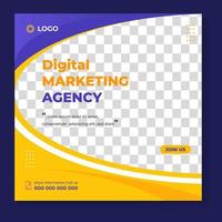 digital marketing post banner, digital marketing social media post banner. business marketing post banner. digital marketing banner. vector