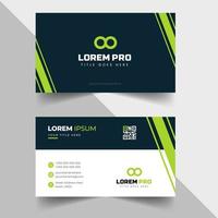 modern creative simple clean business card or visiting card design template with unique shapes vector