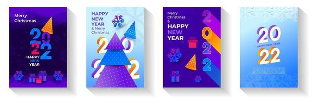 Happy New Year 2022 Background Template. vector