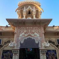 ISKON Temple Vrindavan, India, Sri Krishna Balaram Mandir is a Gaudiya Vaishnava temple in the holy city of Vrindavan in Uttar Pradesh state of India photo