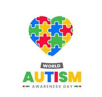 world autism day background. 2 April world autism awareness day background 2022.  world autism day background design vector