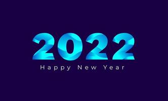 Happy New Year 2022 Background Template. vector