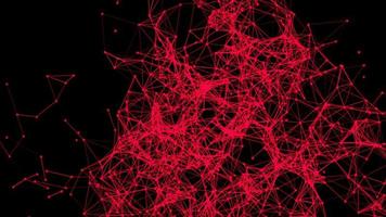 3D render Red dot movement  Abstract background for technology or science photo