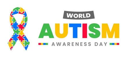 world autism day background. 2 April world autism awareness day background 2022.  world autism day background design vector