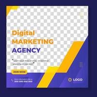 digital marketing post banner, digital marketing social media post banner. business marketing post banner. digital marketing banner. vector