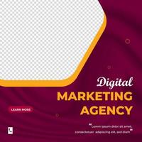 digital marketing post banner, digital marketing social media post banner. business marketing post banner. digital marketing banner. vector