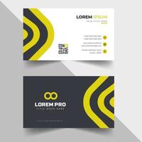 modern creative simple clean business card or visiting card design template with unique shapes vector