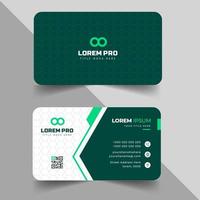 tarjeta de visita limpia simple y creativa moderna o plantilla de diseño de tarjeta de visita con formas únicas vector