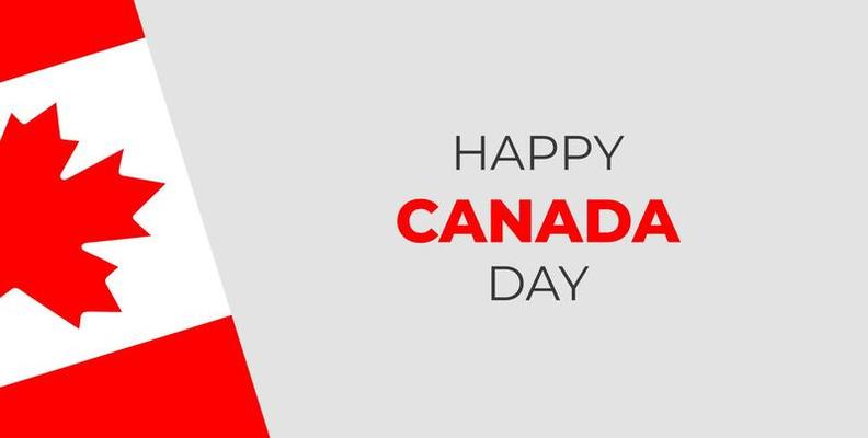 happy canada day vector illustration. canada day background. canada day new and unique background design template.