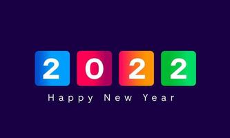 Happy New Year 2022 Background Template. vector