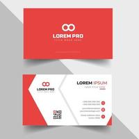 modern creative simple clean business card or visiting card design template with unique shapes vector