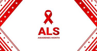 ALS Amyotrophic lateral sclerosis awareness month background.  ALS Awareness Month background. Amyotrophic lateral sclerosis. Annual campaign is held in May in United States. Vector illustration.