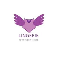 abstract lingerie logo template design vector