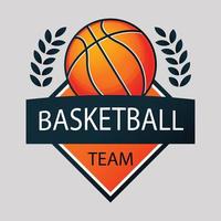 abstract basketball logo template design vector