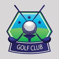abstract golf logo template design vector