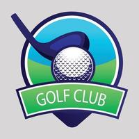 abstract golf logo template design vector