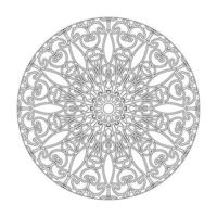 elementos de decoración de arte de mandala de patrón circular.