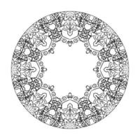 Hand drawn mandala. decoration in ethnic oriental  doodle ornament. vector