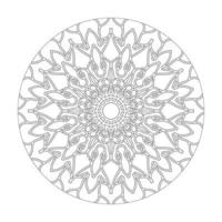 Vector round abstract circle. Mandala style.