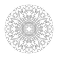 Vector round abstract circle. Mandala style.