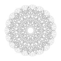 Vector round abstract circle. Mandala style.