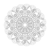 Vector round abstract circle. Mandala style.