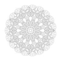 Vector round abstract circle. Mandala style.